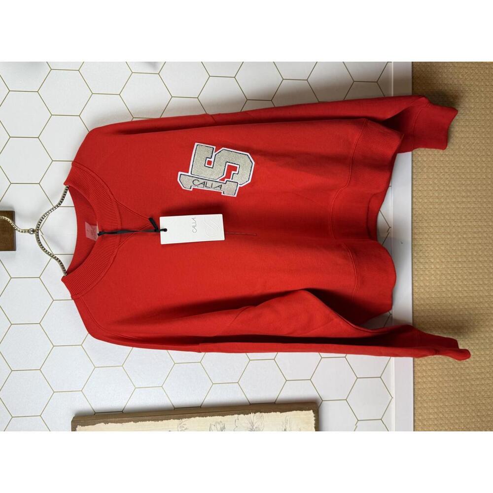 CALIA Red Pique Scuba Logo Crewneck - Size - Large - NWT - Picture 8 of 8